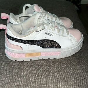 Pink puma sneakers